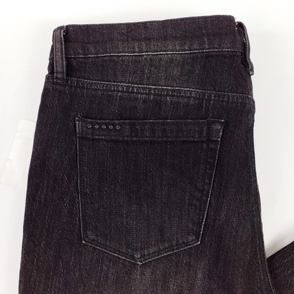 BLANK NYC The Varick Black Distressed Crop Flare Raw Hem Denim Jeans Women’s 31 - Picture 9 of 15
